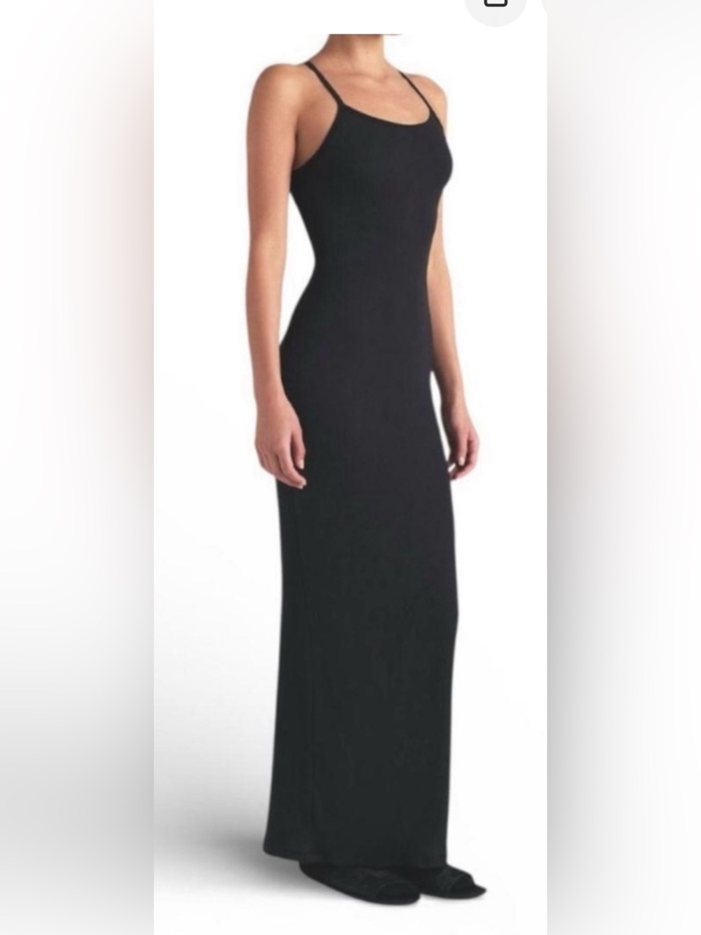 Skims dark gray  Maxi Dress large 🩷🌻